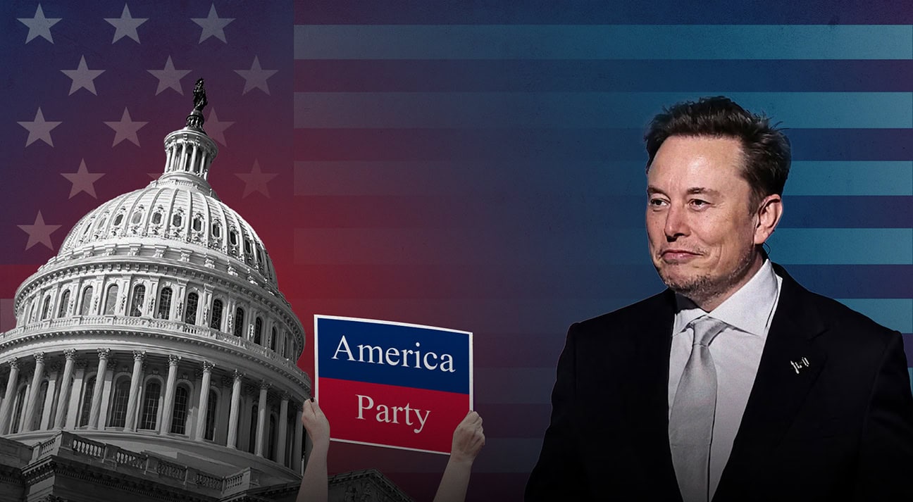 Elon Musk perde R$ 70 bilhões com queda da Tesla após lançamento de partido político nos EUA
