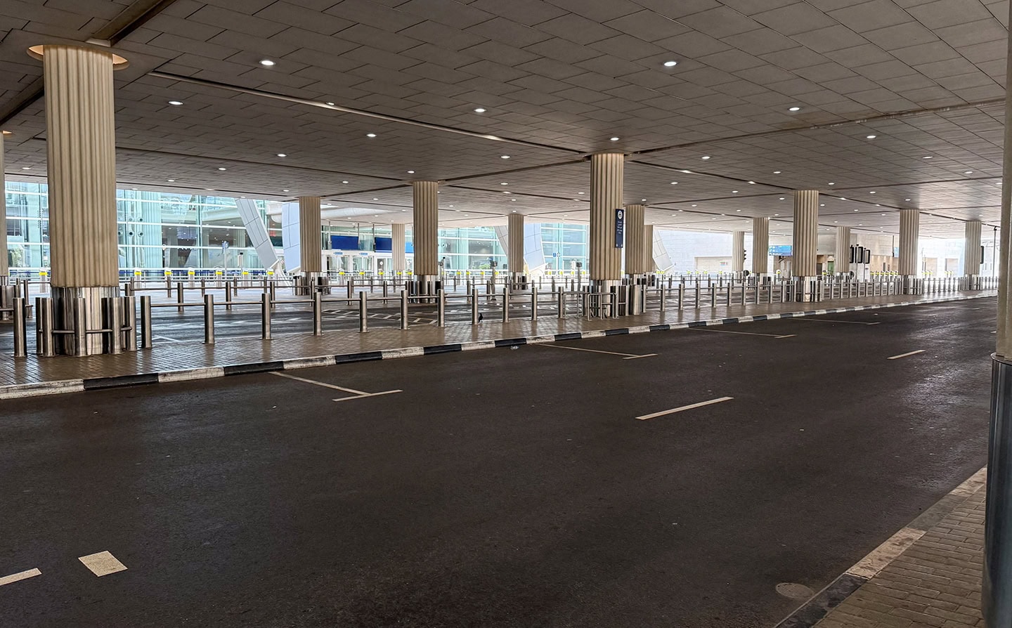 Dubai Airport, one of the world’s busiest, is empty this morning